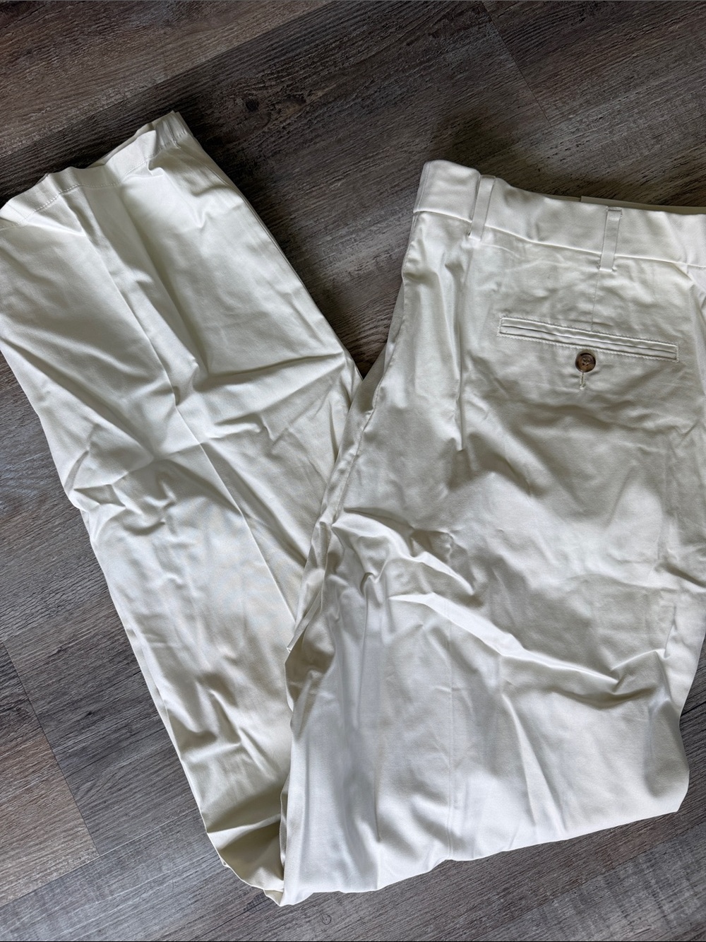Paul Fredrick | Men's Classic White Dress Pants